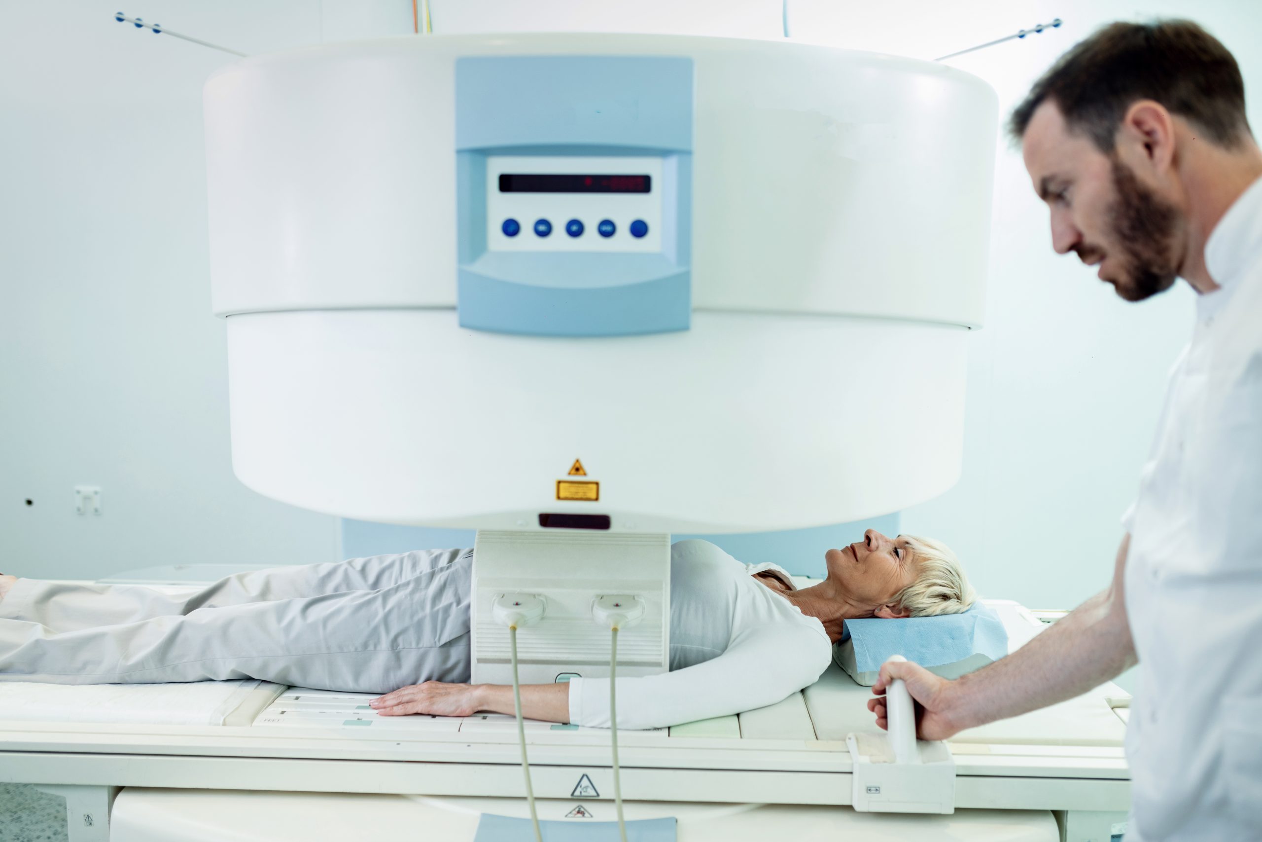 Patient Undergoing MRI Scan for Body Part Diagnosis